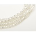 Perle Cerate in Vetro 3 mm Pale White - 50 Pz