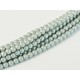 Perle Cerate in Vetro 4 mm Pearl Shell Smoked Silver - 50 Pz