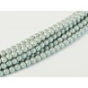 Perle Cerate in Vetro 4 mm Pearl Shell Smoked Silver - 50 Pz