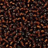 Rocailles Miyuki 8/0 Dark Topaz Silver Lined - 10 g - cod. 0005