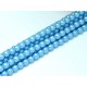 Perle Cerate in Vetro 4 mm Pearl Shell Nile Blue - 50 Pz