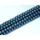 Perle Cerate in Vetro 4 mm Pearl Shell Dusk Blue - 50 Pz