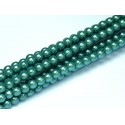 Perle Cerate in Vetro 4 mm Pearl Shell Peppermint - 50 Pz