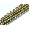 Perle Cerate in Vetro 4 mm Pearl Shell Topaz - 50 Pz