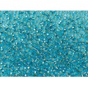 Rocailles Miyuki 8/0 Silver Lined Aqua - 10 g - cod. 0018