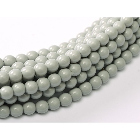 Perle Cerate in Vetro 4 mmGrey Mist - 50 Pz
