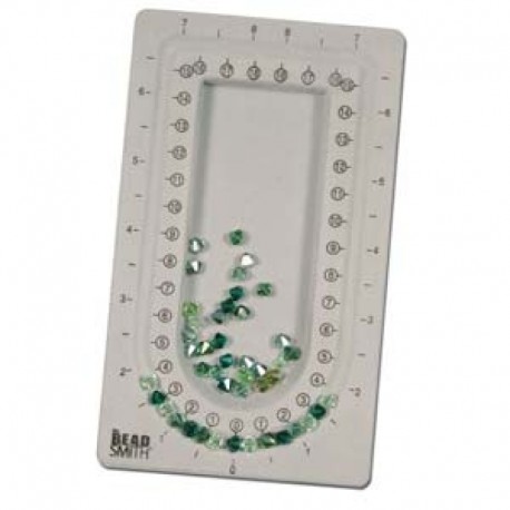 Mini Tavoletta per Perline BeadSmith 18x11 cm Colore Grigio - 1 pz