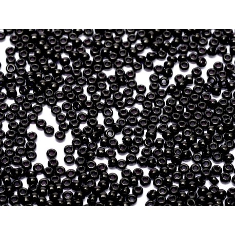 Rocailles Miyuki 8/0 Opaque Black - 10 g - cod. 0401
