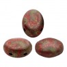 Samos® par Puca® 5x7 mm Opaque Coral Red Deep Gold - 10 g