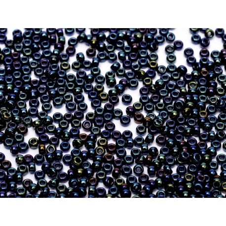 Rocailles Miyuki 8/0 Metallic Blue Iris - 10 g - cod. 0452