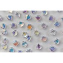 Ginkgo Leaf Bead 7,5 x 7,5 mm Crystal AB - 5 g