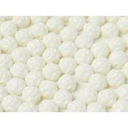Rosetta 2-hole Cabochon 6 mm Pastel White - 10 pcs