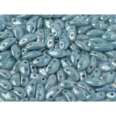 MOBYDUO® 3 x 8 mm Opaque Baby Blue Luster - 25 Pz
