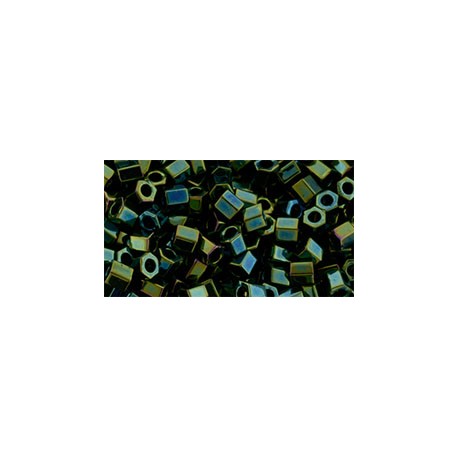 Hexagon Toho 8/0 Iris Green Brown - 10 g