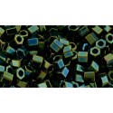 Hexagon Toho 8/0 Metallic Iris Green Brown - 10 g