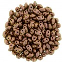 Miniduo 2 x 4 mm Polychrome Copper Rose - 5 g