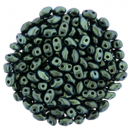 Miniduo 2 x 4 mm Polychrome Aqua Teal - 5 g Miniduo 2 x 4 mm Polychrome Aqua Teal - 5 g