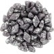GemDuo 8 x 5 mm Silver Splash Opaque Amethyst - 5 g
