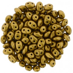 Superduo 2,5x5 mm Matte Metallic Antique Gold- 10 g