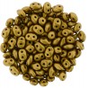 Superduo 2,5x5 mm Matte Metallic Antique Gold- 10 g