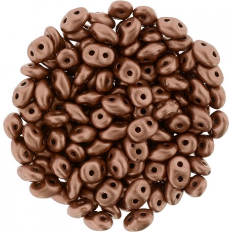 Superduo 2,5x5 mm Matte Metallic Bronze Copper - 10 g