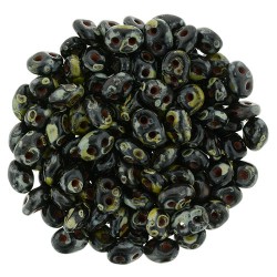 Superduo 2,5x5 mm Jet Picasso - 10 g