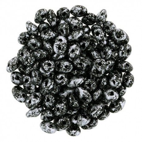 Superduo 2,5x5 mm Tweedy Silver - 10 g