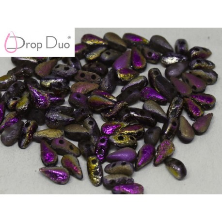 DropDuo 3 x 6 mm Crystal Etched Sliperit Full - 40 Pz