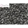 DropDuo 3 x 6 mm Chalk White Antique Chrome - 40 Pz