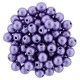 Perle Tonde in Vetro di Boemia 4 mm Color Trends Saturated Metallic Crocus Petal- 50 Pz
