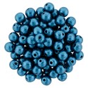 Perle Tonde in Vetro di Boemia 4 mm Color Trends Saturated Metallic Quetzal- 50 Pz