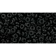 Demi Round Toho 8/0 Opaque Jet - 10 g