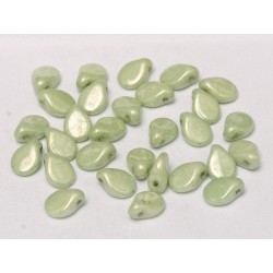 Pip Beads 5x7 mm Alabaster Mint Luster - 30 pcs 