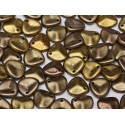 Perline Rose Petals 8x7 mm Metallic Mix - 40 pz 