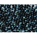Perle Tonde in Vetro di Boemia 2 mm Jet AB - 50 Pz