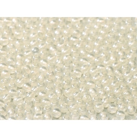 Perle Tonde in Vetro di Boemia 3 mm Crystal Shimmer - 50 Pz