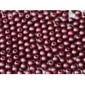 Perle Tonde in Vetro di Boemia 3 mm Pastel Burgundy - 5 0 Pz