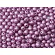 Perle Tonde in Vetro di Boemia 3 mm Metallic Lilac - 5 0 Pz