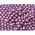 Perle Tonde in Vetro di Boemia 3 mm Metallic Lilac - 5 0 Pz