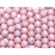 Perle Tonde in Vetro di Boemia 8 mm Chalk White Rose Luster - 20 Pz