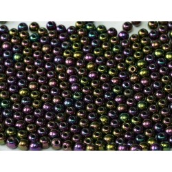Round Beads 8 mm Iris Purple - 20 pcs