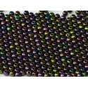 Perle Tonde in Vetro di Boemia 8 mm Iris Purple- 20 Pz