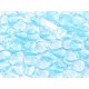 Perline Rose Petals 8x7 mm Transparent Aqua - 40 pz 