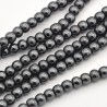 Ematite non magnetica Tonda Liscia 4 mm - 1 Filo da circa 100 pz