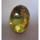 Cabochon Ovale Sfaccettato in Vetro 18 x 25 mm Light Yellow- 1 pz