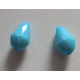 Goccia sfaccettata in acrilico 12x8 mm Turquoise Blue - 2 pz