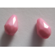 Goccia sfaccettata in acrilico 12x8 mm Pink - 2 pz