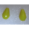 Goccia sfaccettata in acrilico 12x8 mm Yellow - 2 pz