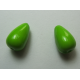 Goccia Liscia in acrilico 15x9 mm Pea Green - 2 pz
