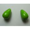 Goccia Liscia in acrilico 15x9 mm Pea Green - 2 pz